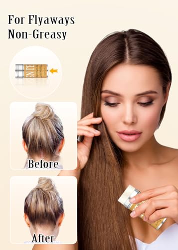 Hair Wax Stick & Brush Set for Flyaway Control