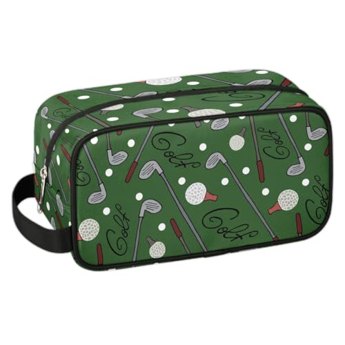 Golf Ball Travel Toiletry Bag for Boys Men - Hanging Wash Bag for Kids - Waterproof Shaving Bag Bathroom Bags for Toiletries Accessories