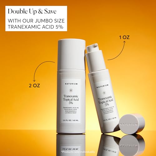 Naturium Tranexamic Topical Acid 5% Jumbo, Face & Skin Care with Kojic Acid, Niacinamide & Licorice Root, 2 oz