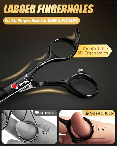 Professional Hair Cutting Scissors Kit, 6.5" 5-Piece Barber Set