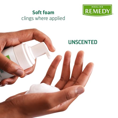 Medline Remedy Essentials No-Rinse Foam Cleanser - 4 oz, Unscented