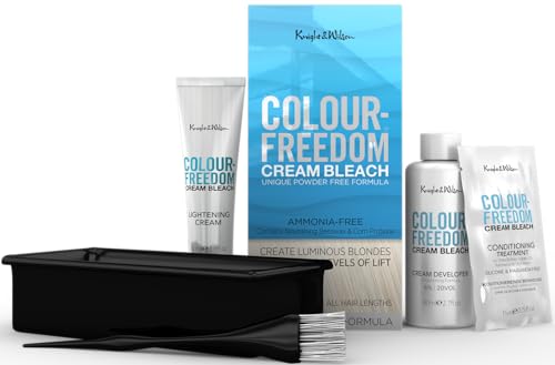 Knight & Wilson Ammonia-Free Hair Bleach Cream Kit - 8 Shade Lift
