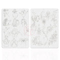 Tattoo Practice Skin Pad 2pcs Double Sided Silicone