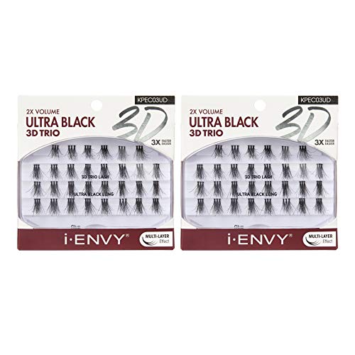 iENVY 3D Trio Lash Ultra Black Long 2 Pack