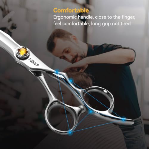 FOGOSP 6-Inch Japanese VG10 Hair Shears Set for Barbers & Salon Professionals