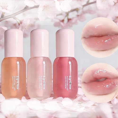 Dulele Hydrating Lip Gloss Oil Set - 3PC Tinted Lip Balm