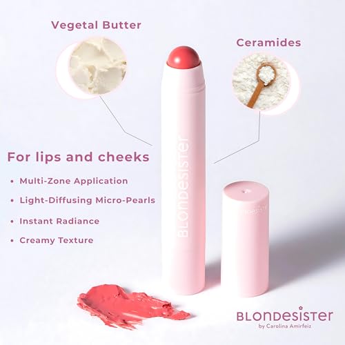2 in 1 Its Up To You Lip and Cheek - Lipstick for Women and Blush for Cheeks - Multi-Use Creamy Texture - 01 Soft Pink - 0.12 oz