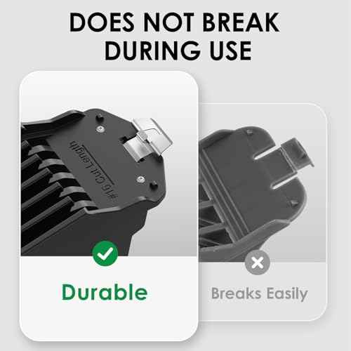 Clipper Guards for Wahl, Hair Clipper Attachments Set 10 12 16 with Metal Clip, 3 Cutting Lengths 1.25 inch/1.5 inch/2 inch, Premium Large Trimmer Combs Fits Most Full Size Wahl Clippers (3PCS, Black)