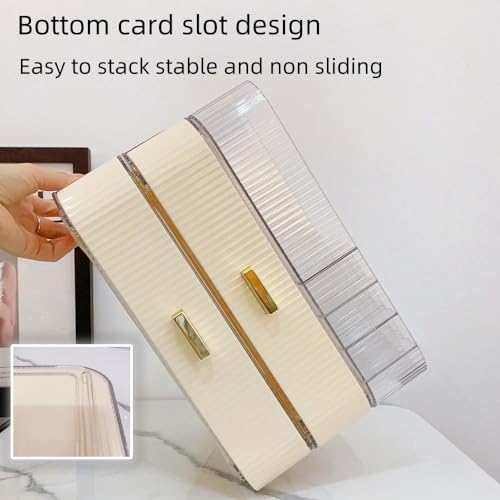 Makeup Organizer with Drawers Stackable Skincare Cosmetic Makeup organization for vanit Bathroom Desk Countertop (Cream)