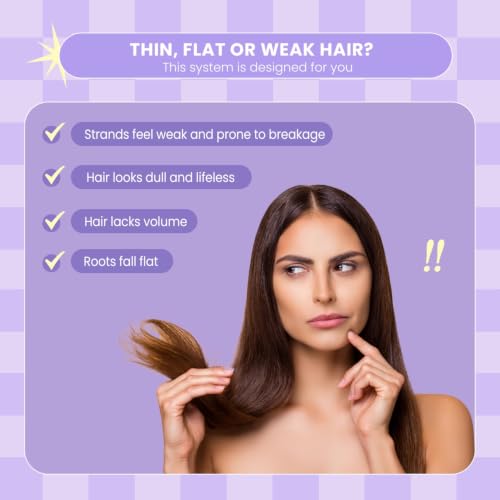 Luseta Biotin & Collagen Shampoo and Conditioner Set for Thinning Hair - 16.9 fl oz