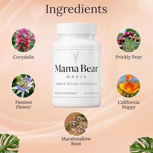 Mama Bear Oasis Nerve Support Capsules for Neuropathy - 60 Ct