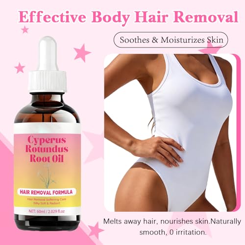 Cyperus Rotundus Root 0il | Cyperus Rotundus Oil for Hair Removal | Hair Reduction | Moisturizes & Soothes The Skin | Suitable for All Skin Types,60ml (2)