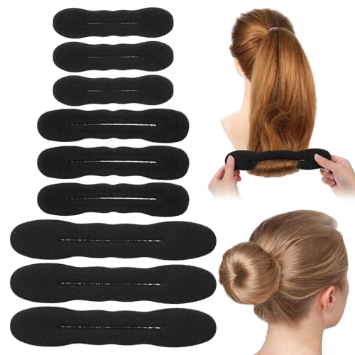 9 Pcs Hair Bun Maker Sponge Set - Easy Updo Styling Tool