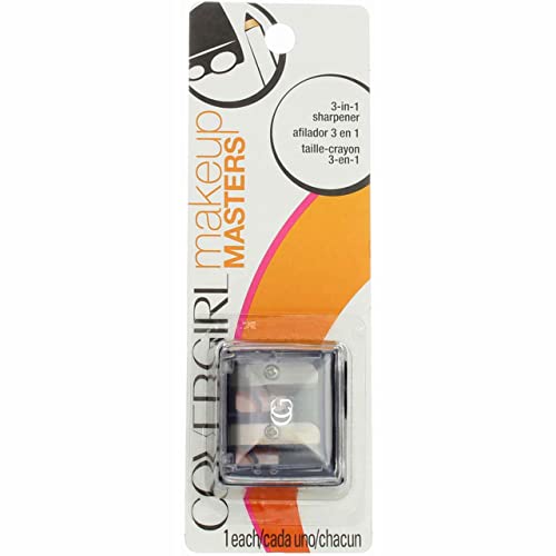 COVERGIRL Makeup Masters 3-in-1 Cosmetic Pencil Sharpener - Jumbo & Thin