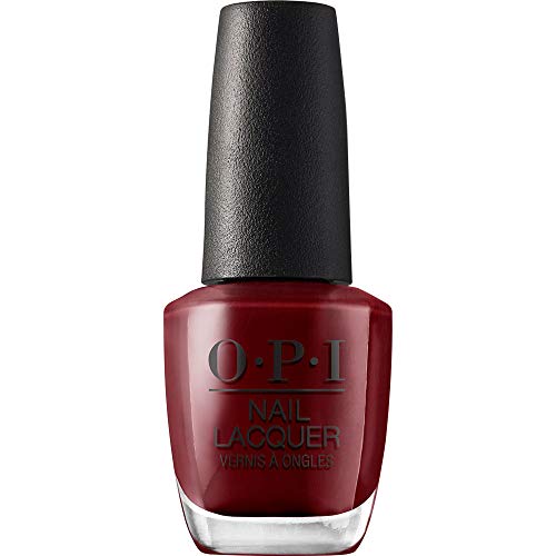 OPI Como se Llama? Opaque Dark Red Nail Polish - Long Lasting Crème Finish