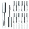 COSIDEA 12PCS Empty Silver 10ml mascara tubes with wand for caster oil eyelash growth serum tube container
