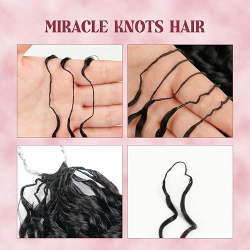 18 Inch Burmese Curly Crochet Hair Extensions - 100 Strands, Natural Black
