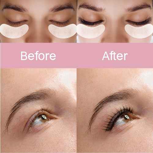 Vaincre 120 Pairs Hydrogel Under Eye Patches, Gel Eye Pads Lash Extensions, Lint Free Eyelash Lash Lift Pads for Eyelash Extension Supplies Tools