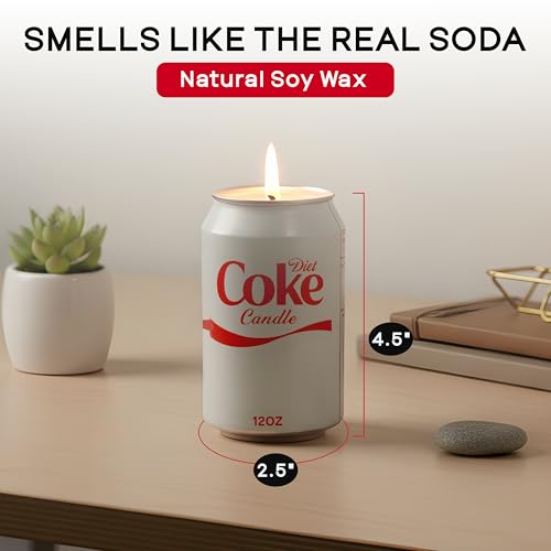 Anakz Soda Candle - Soy Wax Fragrance Like Real Cola, Fun Gift for Celebrations