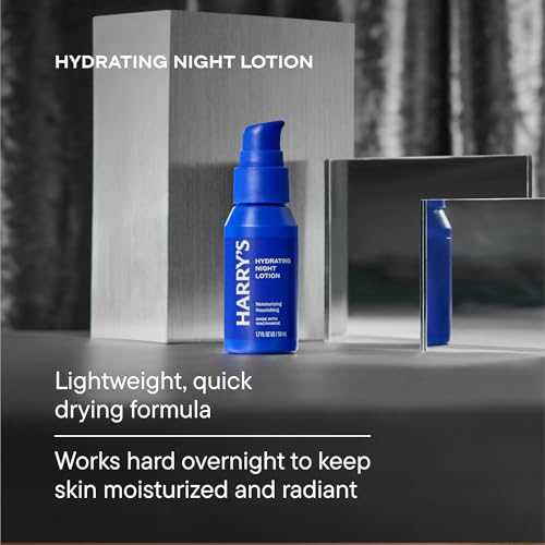 Harry's Limited Edition Holiday Gift Set for Men, Men's Skincare Essentials (2 oz Exfoliating Face Wash, Daily Face Lotion with SPF 15, Hydrating Night Lotion)