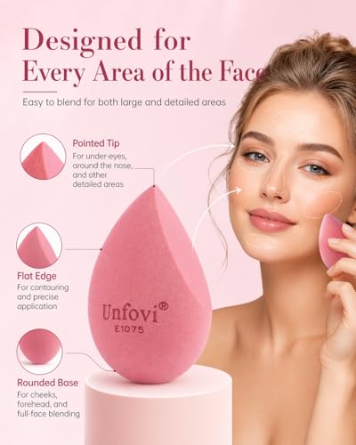 7-Pack Makeup Sponges, Latex-Free Beauty Blenders for Foundation