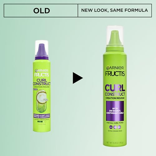 Garnier Fructis Curl Construct Creation Mousse - Citrus, 6.8 oz - Long-Lasting Curl & Frizz Control