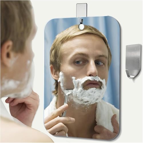 Fogless Shower Mirror 8x6 Shatterproof Acrylic Handheld