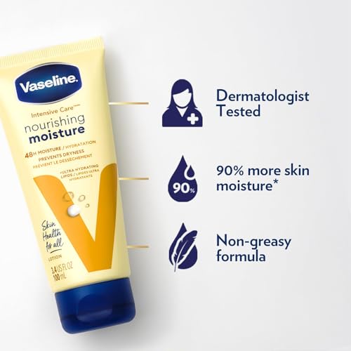 Vaseline Intensive Care Nourishing Body Lotion - 3.4 oz (2-Pack Travel Size)