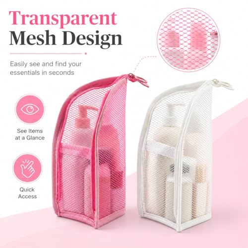 Portable Travel Toiletry Bag - Waterproof Upright Organizer