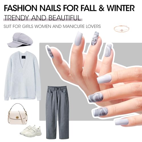 GELLEN 6PCS Black White Gray Nail Polish Set - Toxin Free & Quick Dry