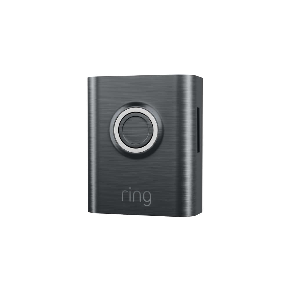 Ring Metallic Interchangeable Faceplate for Doorbells - Battery Doorbell Plus, Battery Doorbell Pro - Brushed Graphite