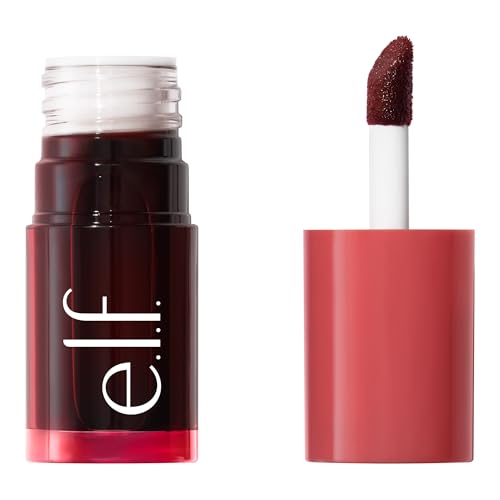 e.l.f. Sheer For It Blush & Lip Tint Cherry Cola 0.22 Fl Oz - Hydrating, Buildable Color