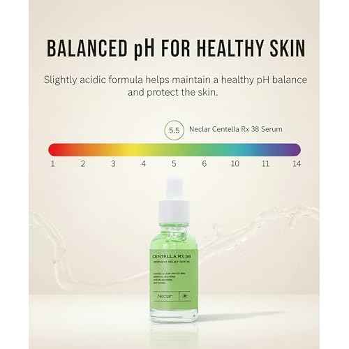 Centella Asiatica Serum Korean - Redness Corrector for Face - 38% Cica Leaf Water and Madecassoside - Ph Balanced - Barrier Support - Lightweight Calming - Rosacea Skincare Serum - Centella Ampoule