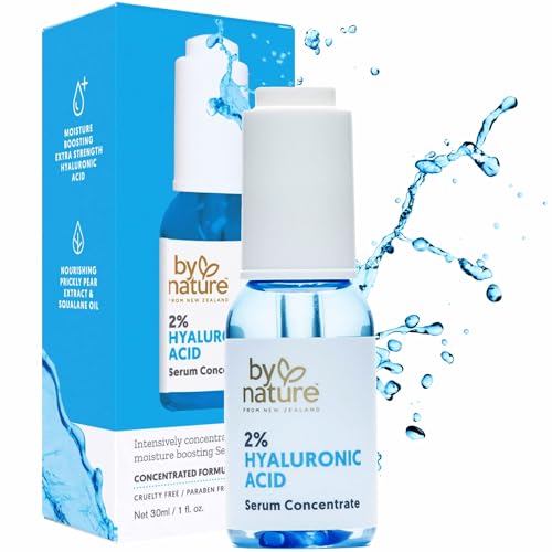 By Nature 2% Hyaluronic Acid Serum for Face & Neck ? Deep Hydration Serum for Dry, Oily & Sensitive Skin ? Lightweight Facial Serum, 1 fl oz