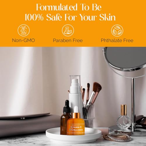 Bella Beauty Vitamin C Serum with Collagen - Reduces Dark Spots, Brightens Skin & Anti-Aging - Dermatologist Tested, Cruelty-Free Korean Skin Care for All Skin Types - 1.69 Fl. Oz (2 Pack)