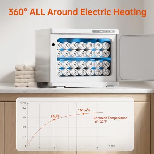 23L Hot Towel Warmer Cabinet - Spa & Salon Thermostatic Heater