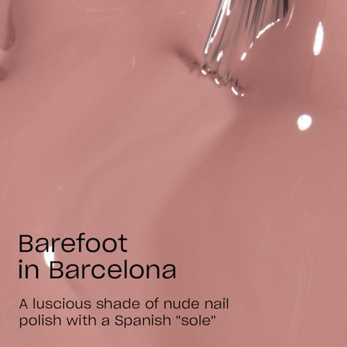 OPI Barefoot in Barcelona Nail Lacquer - Nude & Brown Shades, Long-Lasting Polish