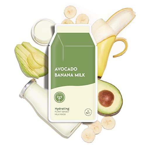 ESW Beauty Avocado Banana Milk Hydrating Plant-Based Milk Mask Multipack