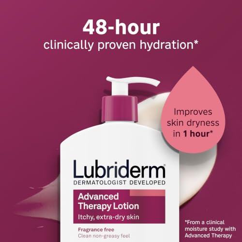 Lubriderm Advanced Therapy Body Lotion, 32 Fl Oz - Fragrance-Free Dry Skin