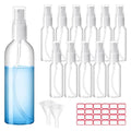 Zoizocp 30ml Clear Spray Bottles 12-Pack - Travel Refillable