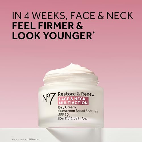 No7 Restore & Renew Anti-Aging Skincare Kit - Day Cream SPF 30, Serum & Night Cream