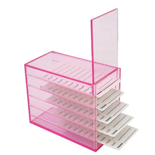 5-Layer Clear Acrylic Eyelash Organizer & Storage Box