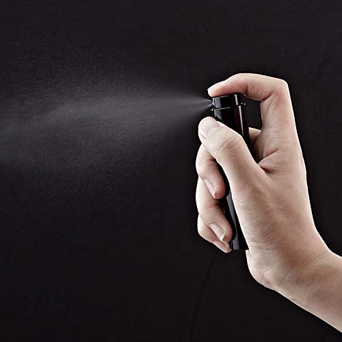 Tekson 9PCS 8ml Travel Perfume Atomizer Refillable, Mini Cologne Spray Bottle Empty, Small Aftershave Sprayer for Liquid Dispenser with 1 Perfume Holder Organizer