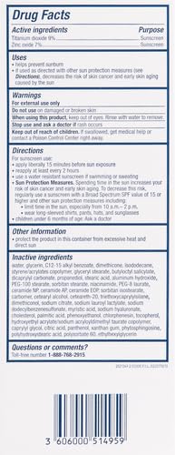 CeraVe Mineral Sunscreen SPF 50 Face - Zinc Oxide & Titanium Dioxide