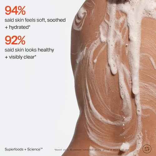 Youth To The People Superfood + Niacinamide Body Wash - Kale + Green Tea Cleanser with Nourishing Vitamins + Antioxidants, Improves Skin Texture + Dullness, Earthy + Woody Scent for Body, Vegan