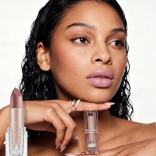 Pink Nude Hydrating Satin Lipstick with Vitamin E