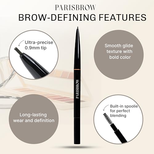 PARISBROW Slim Brow Pencil 04 Dark Brown - Ultra-Fine 0.9mm