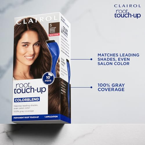 Clairol Root Touch Up Hair Dye 5R Medium Auburn Reddish Brown Pack of 2