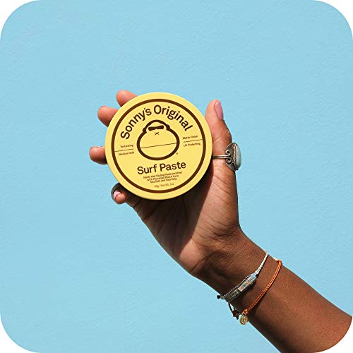 Sun Bum Sonny's Original Surf Paste & Revitalizing Air Dry Cream | Vegan and Cruelty Free Anti Frizz Styling Cream | 6 oz