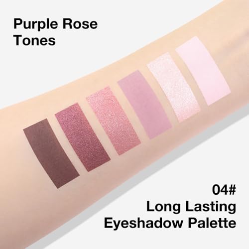 Kaely 6-Color Eye Shadow Palette - Waterproof Matte & Shimmer